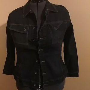 2pc blue jean pant suit